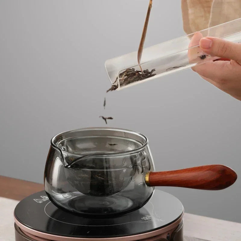 Lunora Living – InfuRota Glass Teapot with Rotating Infuser (1L)
