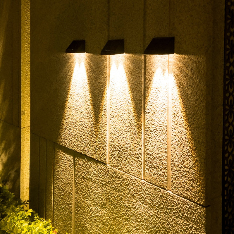Lunora Living – Solivara Waterproof Solar Wall Light for Outdoor Elegance