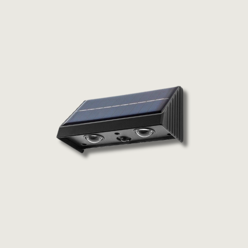 Lunora Living – Solivara Waterproof Solar Wall Light for Outdoor Elegance