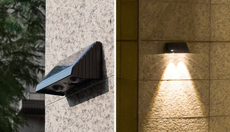 Lunora Living – Solivara Waterproof Solar Wall Light for Outdoor Elegance